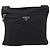 Borsa a tracolla PRADA Nylon Nero Argento Auth 205175A - vista 13
