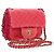 Borsa a tracolla CHANEL Mini Matelasse 17 in tweed Pink Gold CC Auth 200776SAM Rosa D'oro