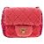 Borsa a tracolla CHANEL Mini Matelasse 17 in tweed Pink Gold CC Auth 200776SAM Rosa D'oro - vista 13