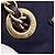 Bolsa de Ombro com Corrente PRADA Nylon Navy Gold Auth 203877 Dourado Azul marinho - vista 10