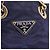 Bolsa de Ombro com Corrente PRADA Nylon Navy Gold Auth 203877 Dourado Azul marinho - vista 17