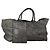 Borsa BOTTEGA VENETA INTRECCIATO in pelle nera argento Auth 201995 Nero