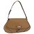Borsa a tracolla BURBERRY in pelle marrone argento Auth 204741A