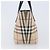 BURBERRY Nova Check Handtasche PVC Beige Silver Auth 203614 Silber - Ansicht 3