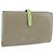Céline Cartera Bifold CELINE de cuero Beige Green Auth ar14185 Verde
