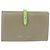Céline Cartera Bifold CELINE de cuero Beige Green Auth ar14185 Verde - vista 13
