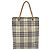 Borsa a mano BURBERRY Nova Check Canvas Beige Silver Auth 203632 Argento - vista 13