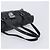 Borsa Tote PRADA in pelle nera argento Auth am12581M Nero - vista 7