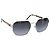 PRADA Sunglasses Metal Brown Silver Auth BA15585 Silvery