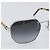PRADA Sunglasses Metal Brown Silver Auth BA15585 Silvery - view 5