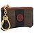 FENDI Zucca Canvas Coin Key Case Black Brown Auth am12652V