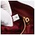 PRADA Tote Bag Vittero Dino Leather Rot Gold Auth 203615A Golden - Ansicht 12