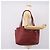 PRADA Tote Bag Vittero Dino Leather Rot Gold Auth 203615A Golden - Ansicht 27