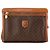 Céline CELINE - Pochette Celine en toile enduite macadam marron vintage Brown