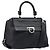 Borsa Salvatore Ferragamo Sofia Gancini in pelle 2way Nero Argento Auth 203870V