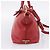 PRADA Handtasche aus Leder 2way Rot Gold authentisch ki6814V Golden - Ansicht 3