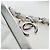 Borsa a tracolla CHANEL Matelasse con catena in pelle d'agnello bianca argento CC Auth 200768M Bianco - vista 20
