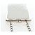 Borsa a tracolla CHANEL Matelasse con catena in pelle d'agnello bianca argento CC Auth 200768M Bianco - vista 6