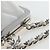 Borsa a tracolla CHANEL Matelasse con catena in pelle d'agnello bianca argento CC Auth 200768M Bianco - vista 8