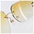 Gafas de sol CHANEL Metal Orange Gold CC Auth yk20917M Dorado Naranja - vista 15