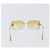 Gafas de sol CHANEL Metal Orange Gold CC Auth yk20917M Dorado Naranja - vista 2