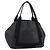 Borsa a mano BALENCIAGA Navy Cabas in pelle nera e argento 339933 Auth 204847 Nero