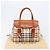 Bolso de Mano BURBERRY Nova Check Canvas Beige Tono Dorado Auth 204621V - vista 12