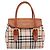 Bolso de Mano BURBERRY Nova Check Canvas Beige Tono Dorado Auth 204621V - vista 13