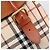 Bolso de Mano BURBERRY Nova Check Canvas Beige Tono Dorado Auth 204621V - vista 17