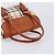 Bolso de Mano BURBERRY Nova Check Canvas Beige Tono Dorado Auth 204621V - vista 7