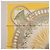Hermès Pañuelo HERMES Carre 90 de Seda Amarillo Auth 198387M - vista 15