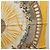 Hermès Pañuelo HERMES Carre 90 de Seda Amarillo Auth 198387M - vista 7