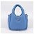 PRADA Handtasche aus Leder 2way Blau Silber Authentisch 204742SAM - Ansicht 12