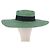 Cappello GUCCI Paglia Verde Auth 203605M - vista 2