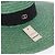 Cappello GUCCI Paglia Verde Auth 203605M - vista 5
