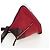 LOEWE Hammock Schultertasche aus Leder Rot Gold Authentisch 203238M Golden - Ansicht 3