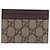 Tarjetero GUCCI Web Sherry Line PVC Brown Gold 523159 Auth 204103V Castaño Dorado - vista 2