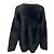 Autre Marque forte_forte Strick-Cardigan aus schwarzem Samt und Kunstpelz - Ansicht 3