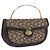 Céline Borsa a mano CELINE C Sulky Canvas Beige Gold Auth 204372 D'oro