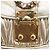 Borsa Miu Miu Matelassé in pelle 2way Champagne Gold Tono Oro Auth 167599SAM D'oro - vista 20