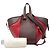 Borsa Satchel Hammock LOEWE Small Bicolor in pelle di vitello rossa Rosso - vista 7