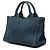 Sac à main Prada Small Denim Canapa Bijoux Bleu - vue 2