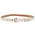 LOUIS VUITTON Monogram Multicolor Ceinture Carre Belt White M9272 Auth BA15567 Weiß