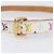 LOUIS VUITTON Monogram Multicolor Ceinture Carre Belt White M9272 Auth BA15567 Weiß - Ansicht 5