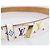 LOUIS VUITTON Monogram Multicolor Ceinture Carre Belt White M9272 Auth BA15567 Weiß - Ansicht 6