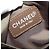 Borsa a pochette CHANEL New Travel Line in tela marrone CC Auth 204800A - vista 17