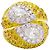 Autre Marque Anello cocktail in oro giallo, oro bianco, zaffiri gialli e diamanti.