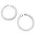 Orecchini a cerchio "Tube", Chaumet, oro bianco e diamanti. - vista 2