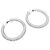 Orecchini a cerchio "Tube", Chaumet, oro bianco e diamanti. - vista 4