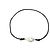 DINH VAN - Bracciale Manette R12 Dinh Van in argento e cordino nero Metallico